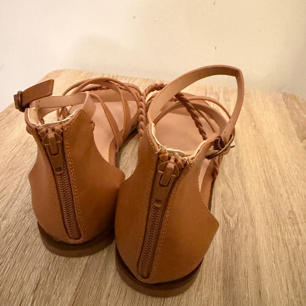 Maurices Comfortable Gladiator Tan Strappy Sandals - Picture 3 of 8